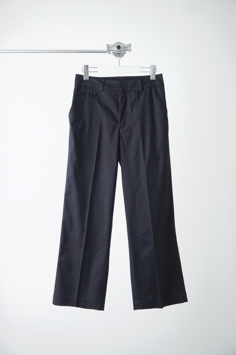 Lipstar low-rise wide cotton pants (M)
