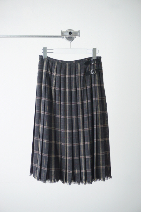 INGEBORG by Pinkhouse fringe pleats skirt (made in Japan)