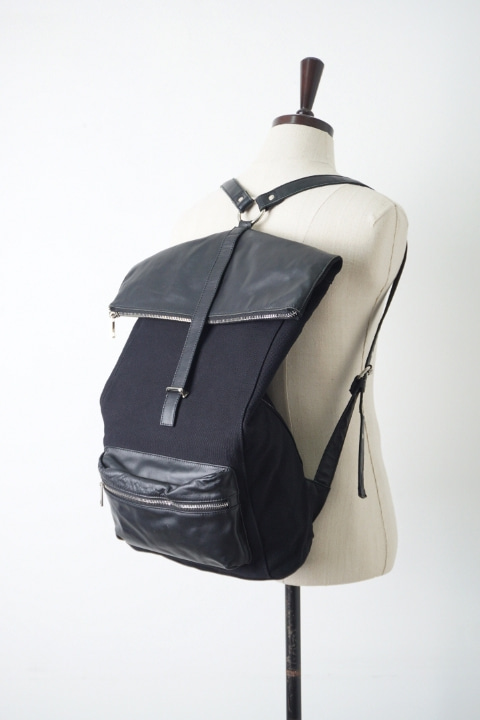 DEICY Leather&amp;canvas backpack