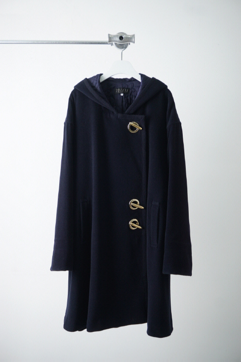 SOLEIL BY SANYO quilting wool hoodie over coat